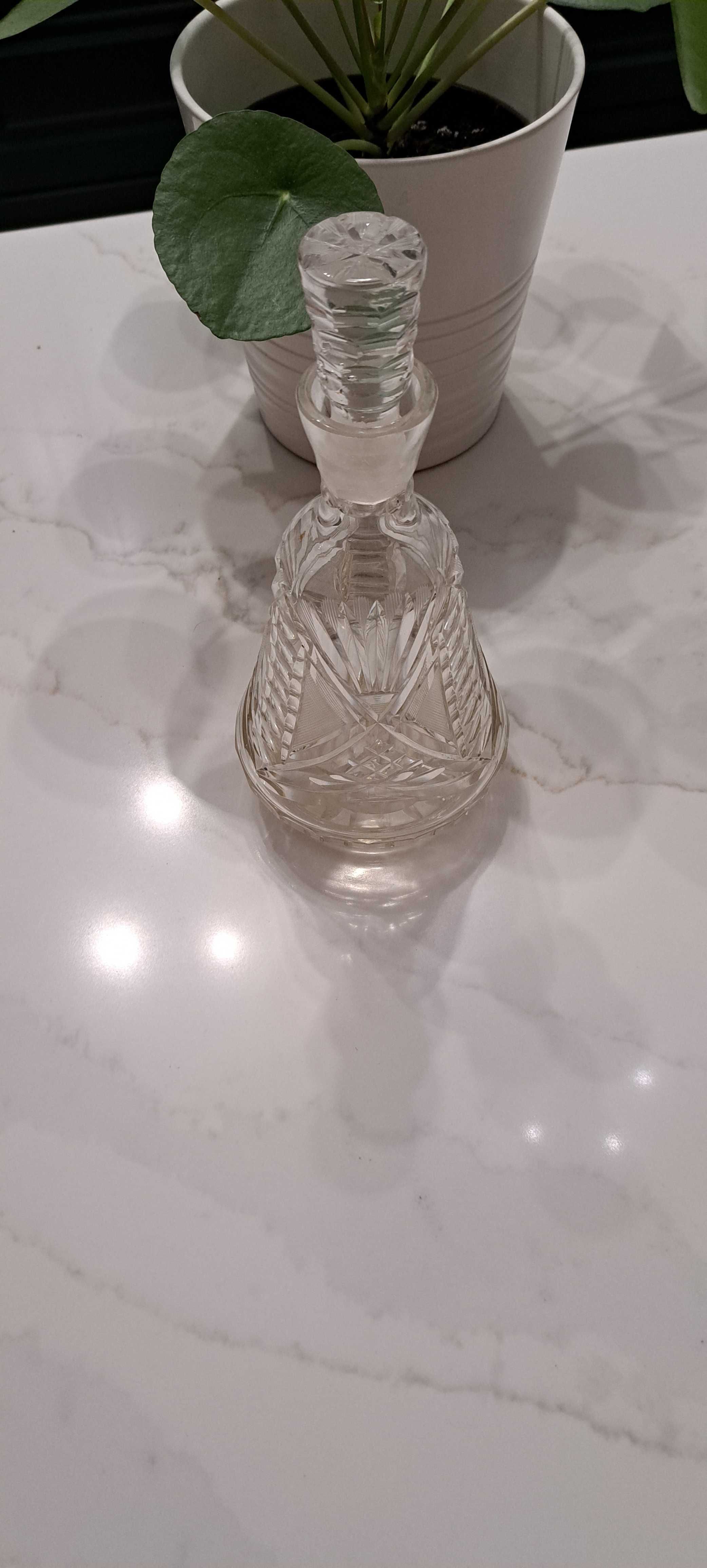 Karafka 19cm kryształ super jakość prl vintage