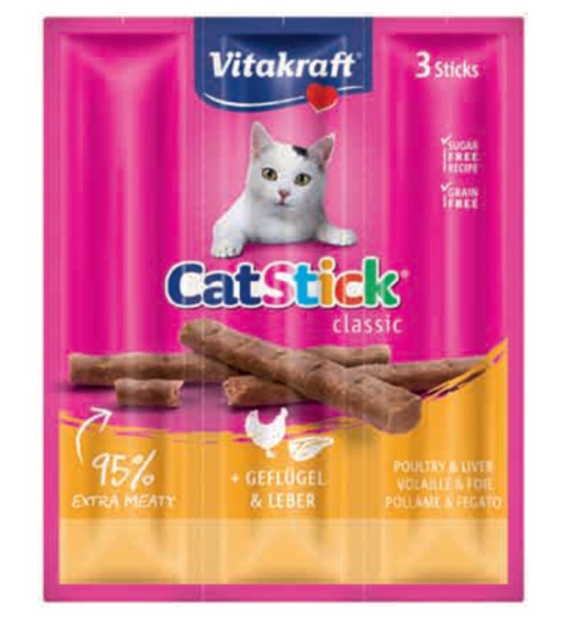 Cat Stick MINI 3szt.
drób & wątróbka 3x6g