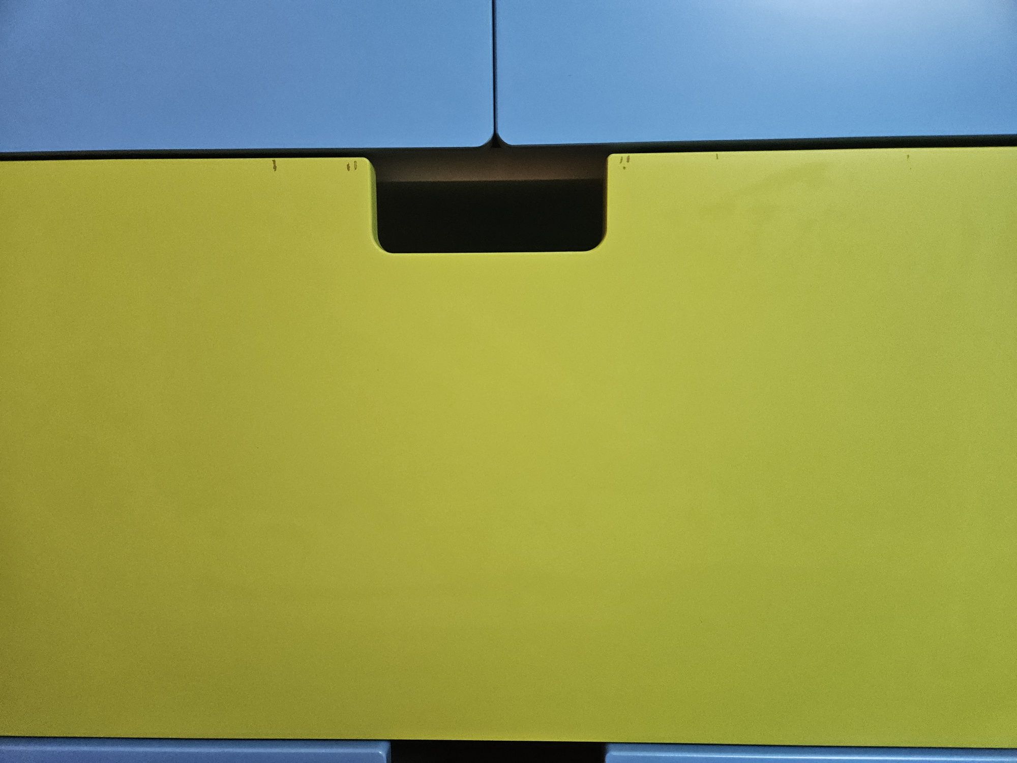 Szafa dla dzieci Ikea Stuva, wysokość 129cm fronty zielony i niebieski