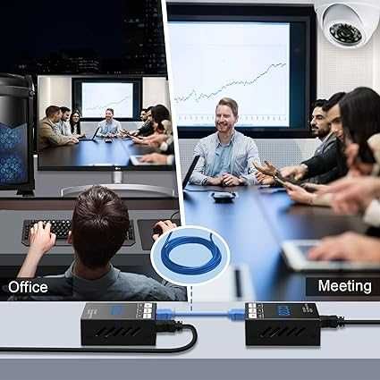 Przedłużacz USB  50 m 4-portowy HUB USB 2.0 firmy Cat5e Cat6