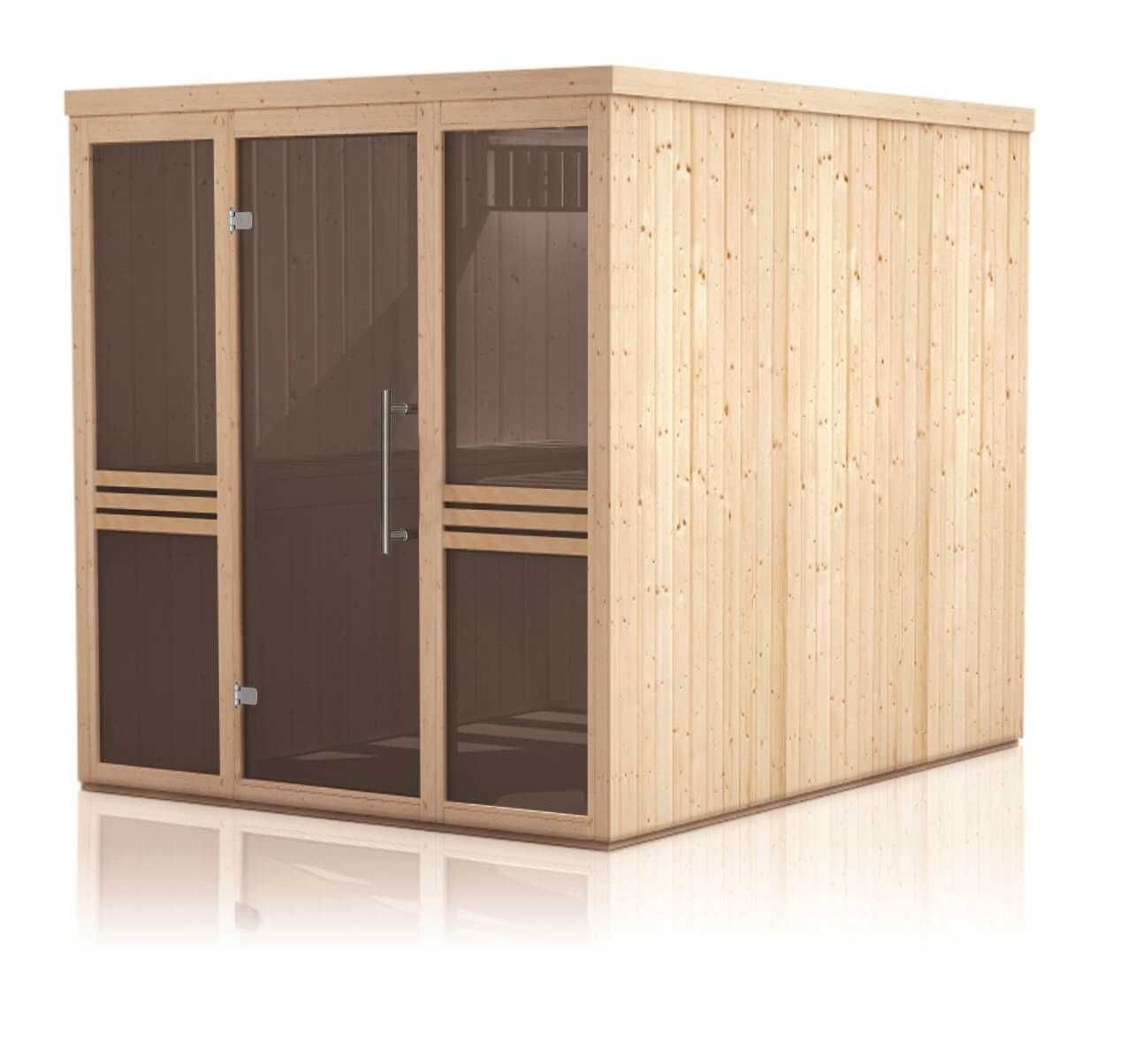 Duża Prosta Sauna 6 Osobowa Family 1820TW2