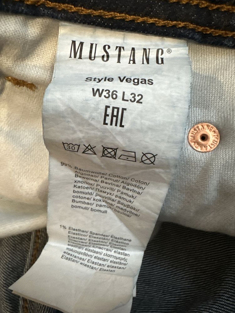 Spodnie jeansowe, męskie, Mustang, roz. W36 L32