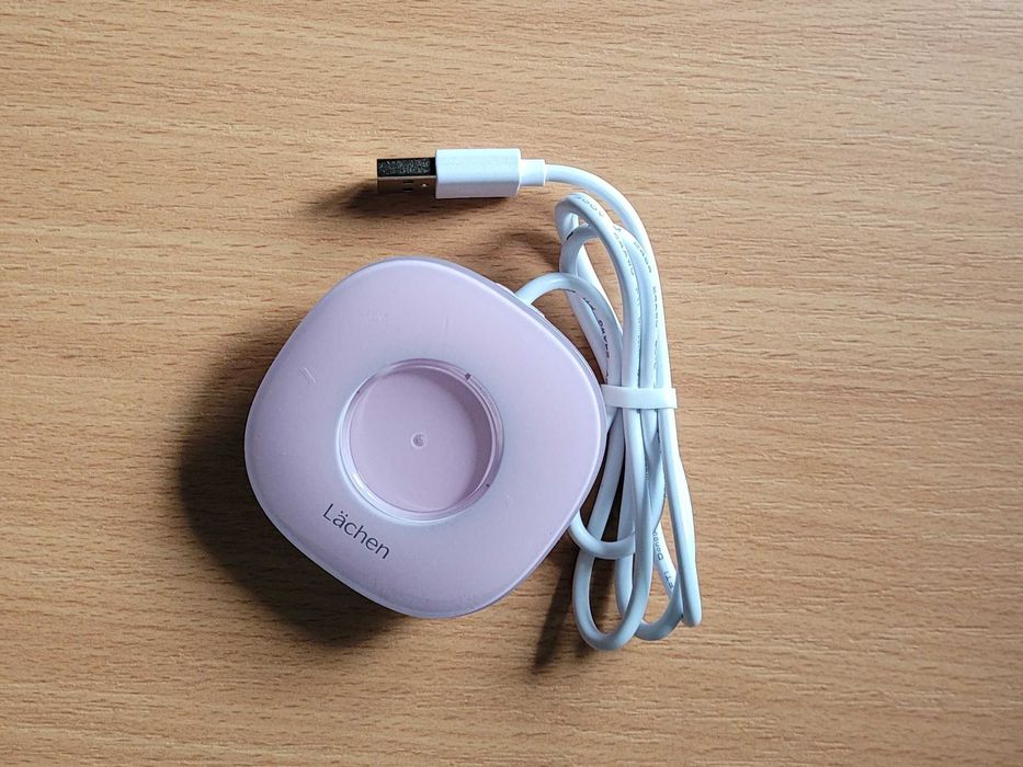 Lächen sonic różowa szczoteczka elektryczna z 4 końcówkami