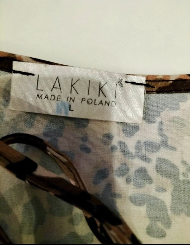 Bluzka 100% wiskoza wzorzysta r. 40/L Lakiki