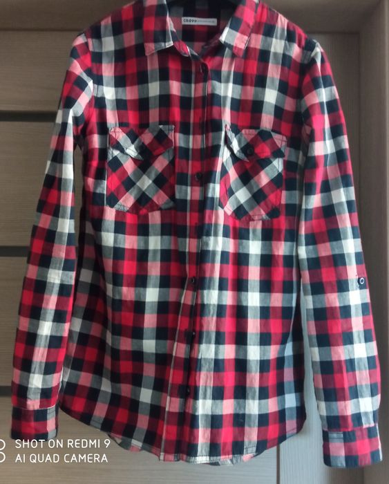 Koszula w kratę damska Cropp, rozmiar XS