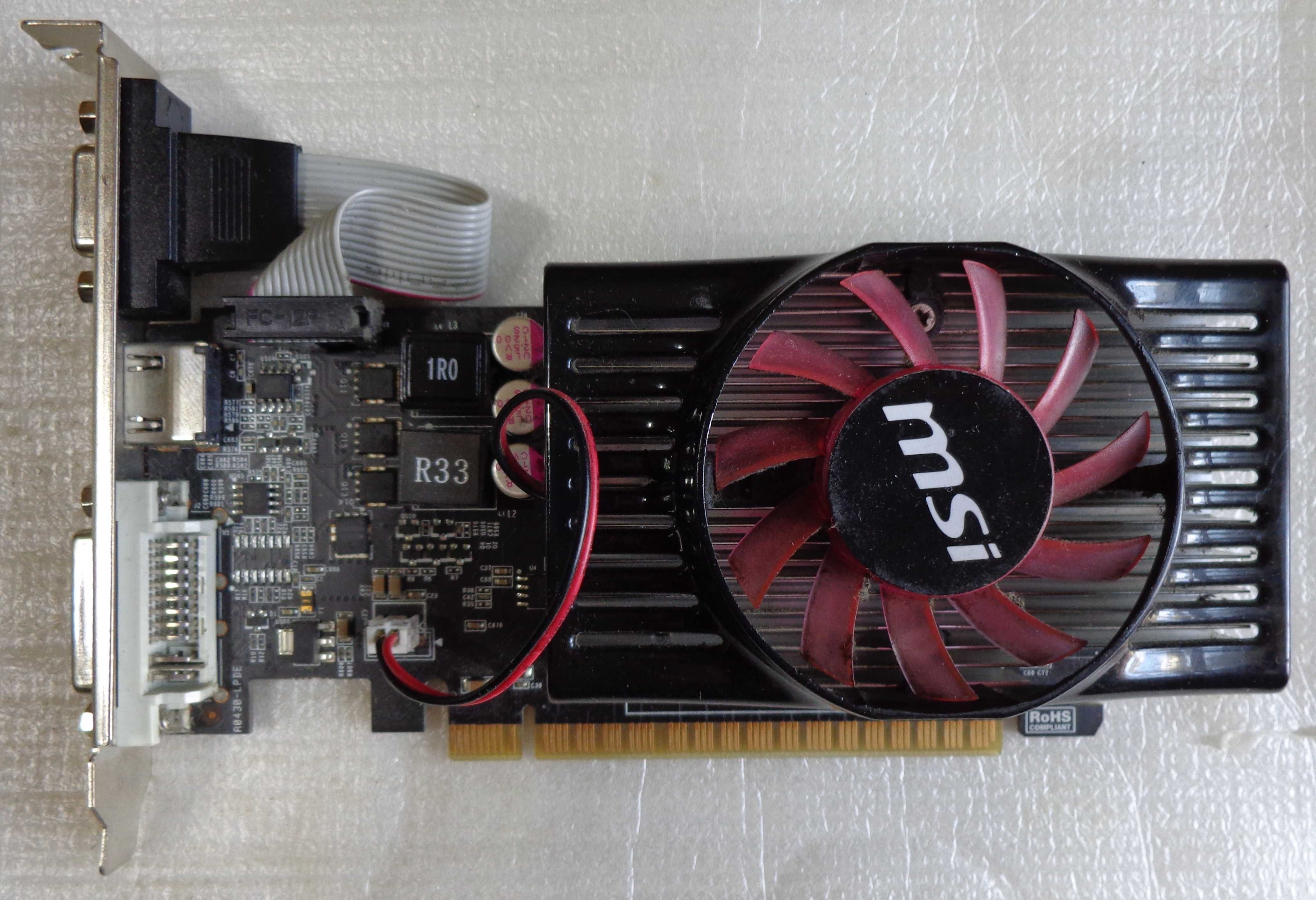 MSI GeForce GT 630   1GB DDR3 /128 Bit  ( Low Profile) (Hdmi/Dvi/Vga)