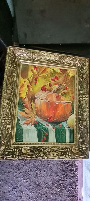 Obraz w złotej ramie 70x58