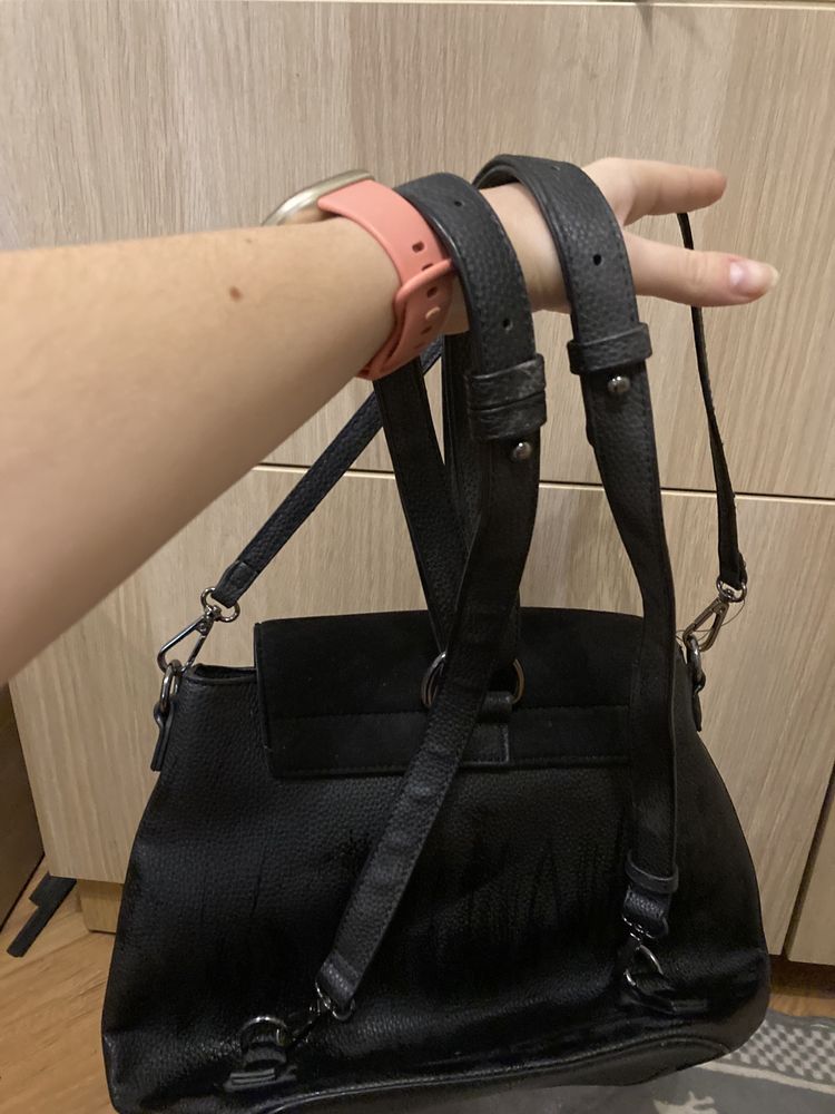 Orsay torebka plecak czarny nowy