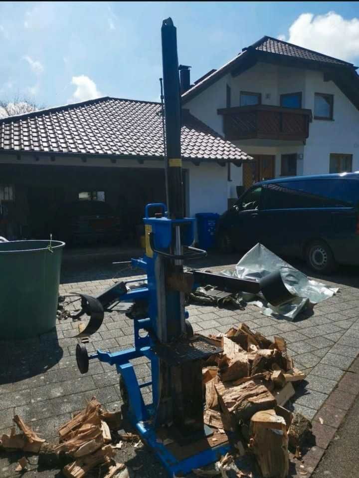 Duża łuparka hydrauliczna do drewna  łupak rębak silnik 4 kw 380v