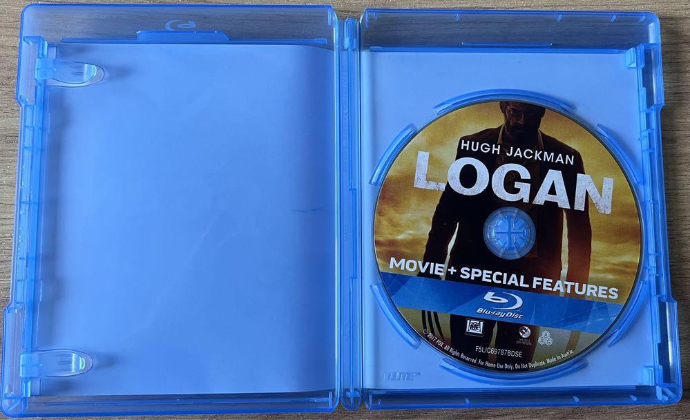 Logan Wolverine film na płycie blu-ray