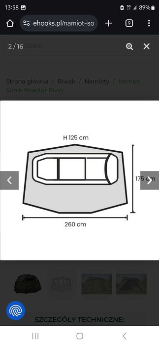 Namiot sonik xtract bivvy