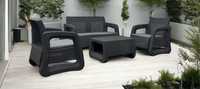Promocja meble  ogrodowe sofa fotele stolik poduszki antracyt