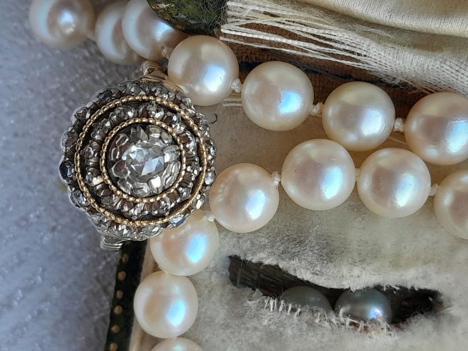 R.18 Zabytkowy Pierścionek Diamenty Złoto 12ct Srebro WYCENA