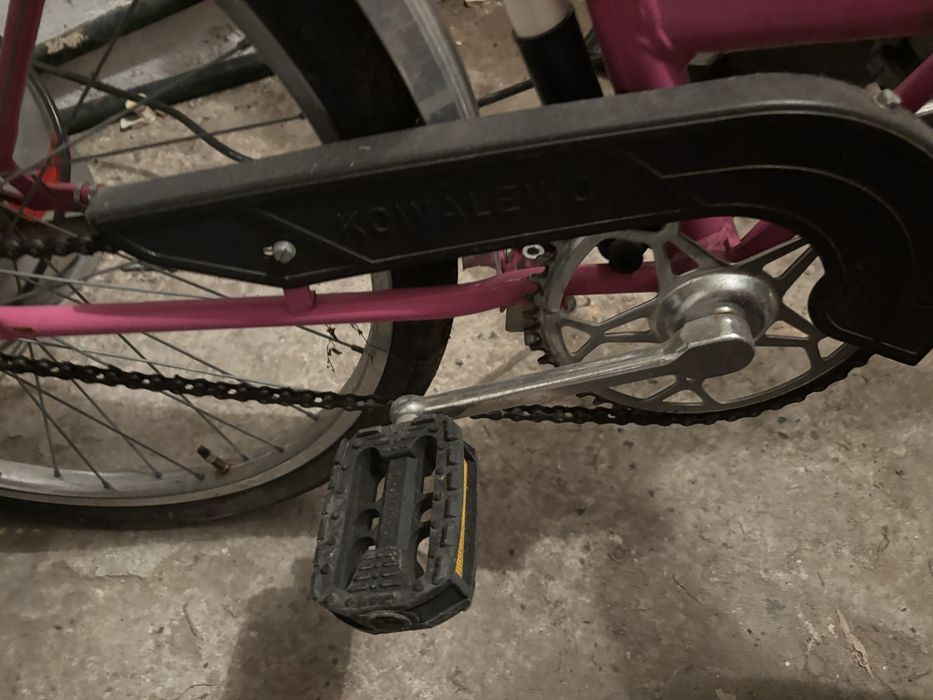 Składak Jubilat 2 różowy rower PRL