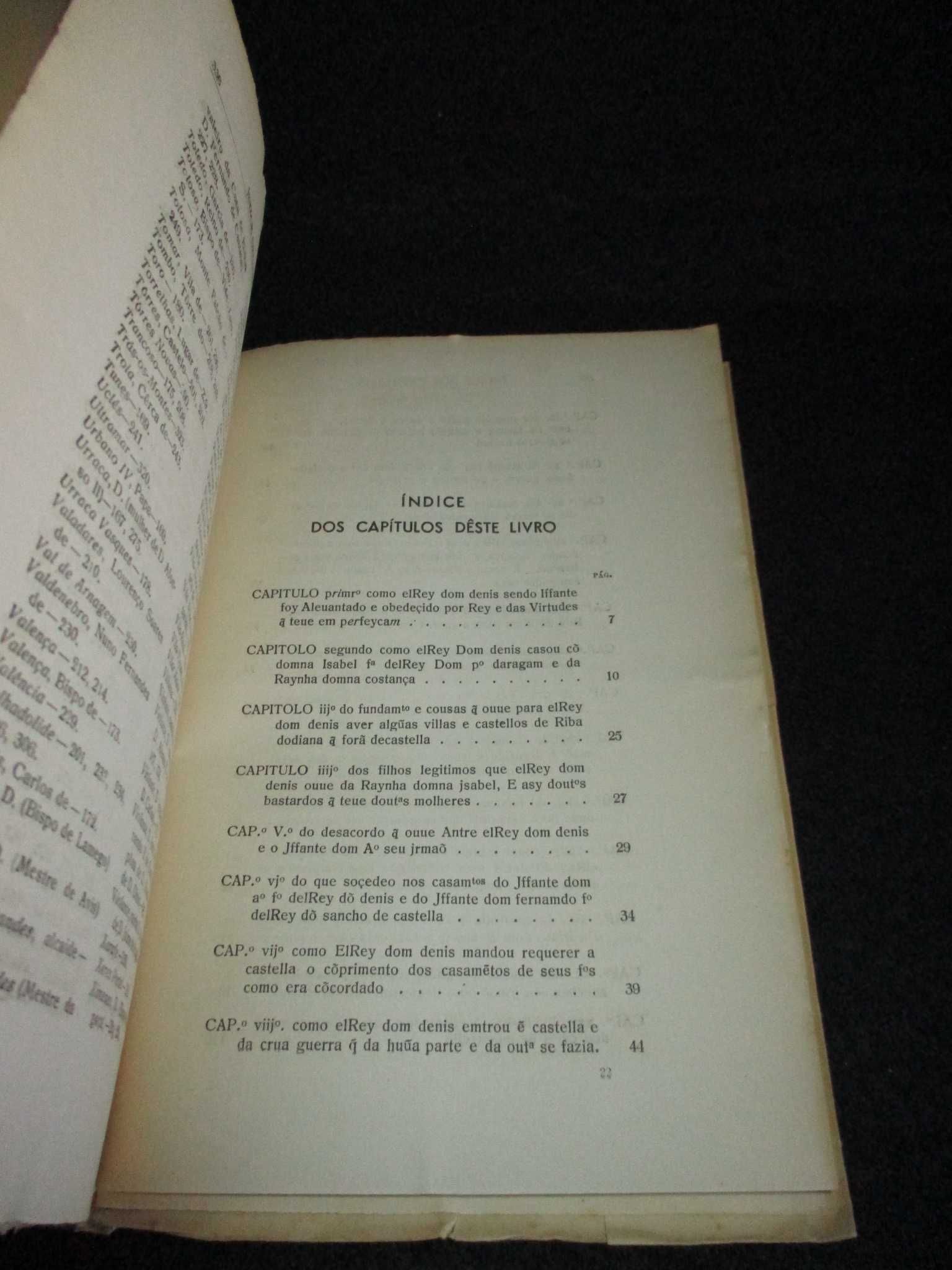 Livro Crónica de D. Dinis Rui de Pina Série Régia