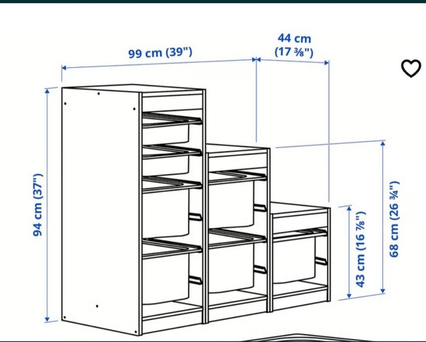 Móvel arrumação criança Trofast IKEA