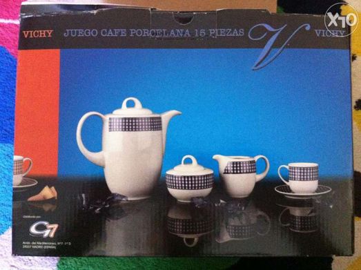 Conjunto de café Porcelana (15 peças) (NOVO)