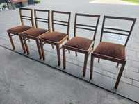 Krzesła 5 sztuk PRL