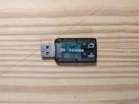 Adaptador USB para Microfone e Fones AUX