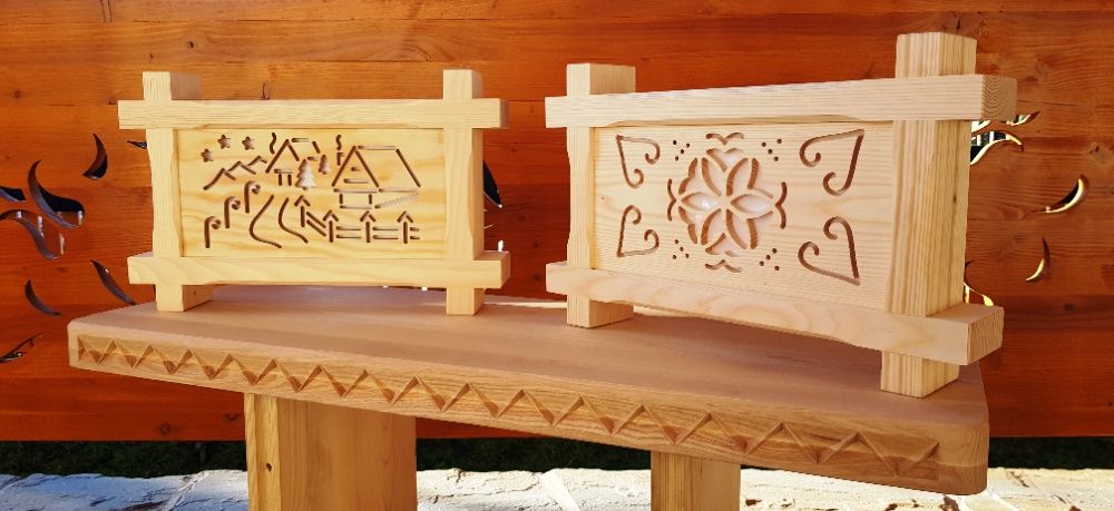 Lampa góralska, kinkiet - Styl Zakopiański