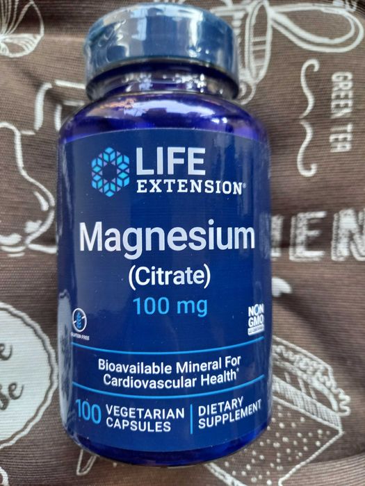 Магній цитрат магний magnesium citrate now foods solaray life source