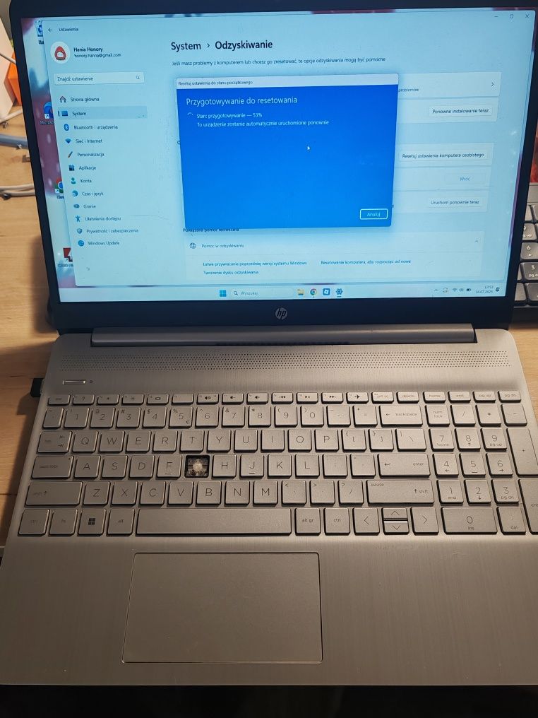 Hp 15s-fq2204mw uszkodzony