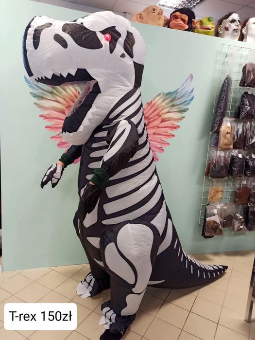 Dinozaur strój na halloween trex gigant nadmuchiwany