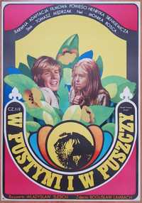 W pustyni i w puszczy ORYGINAŁ plakat filmowy Erol 1973