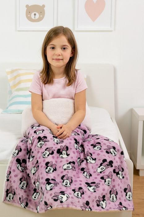 Matinha em coralina quentinha crianca Mickey e da Minnie