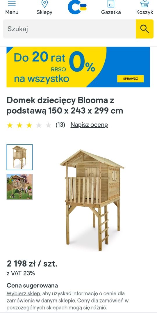 Domek drewniany dla dzieci Blooma