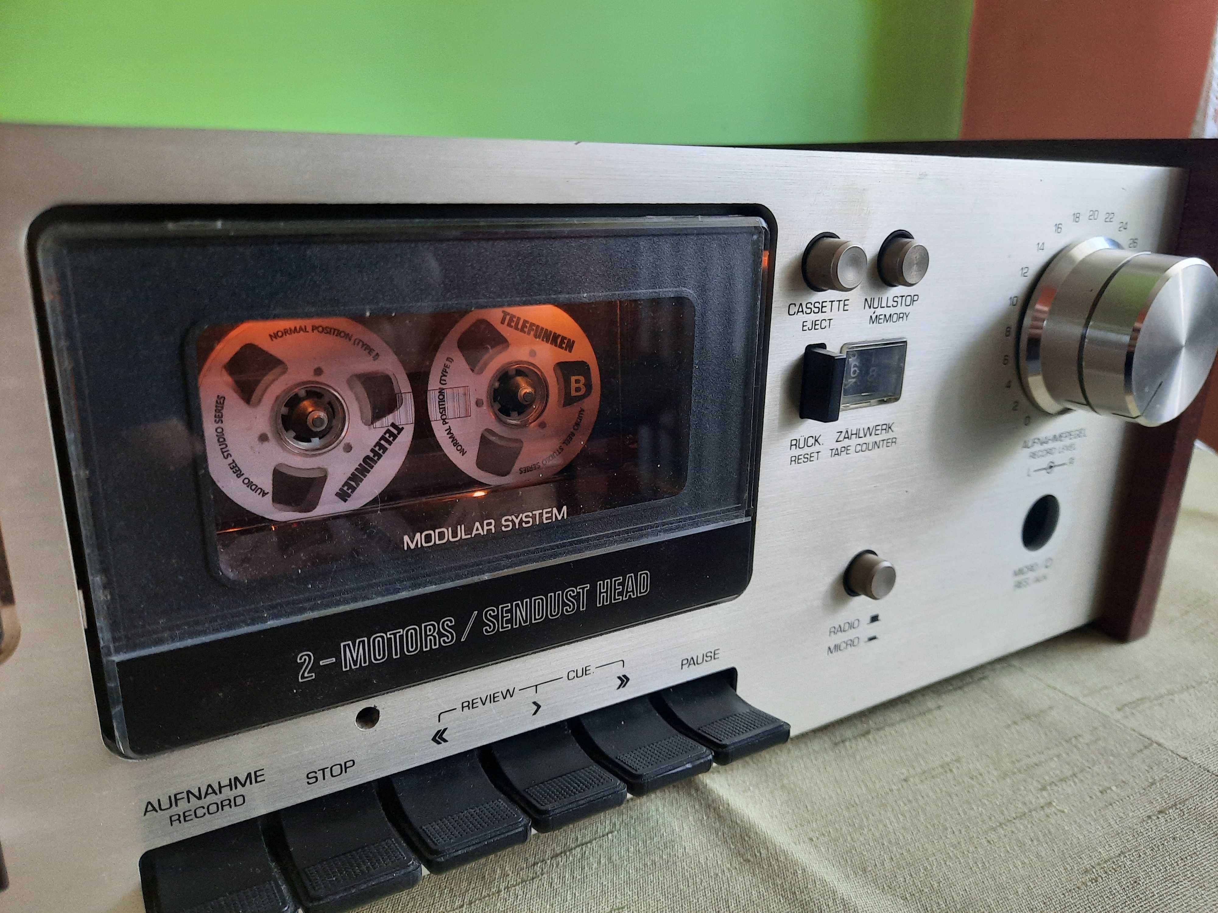 Magnetofon kasetowy Telefunken TC 650M srebrny