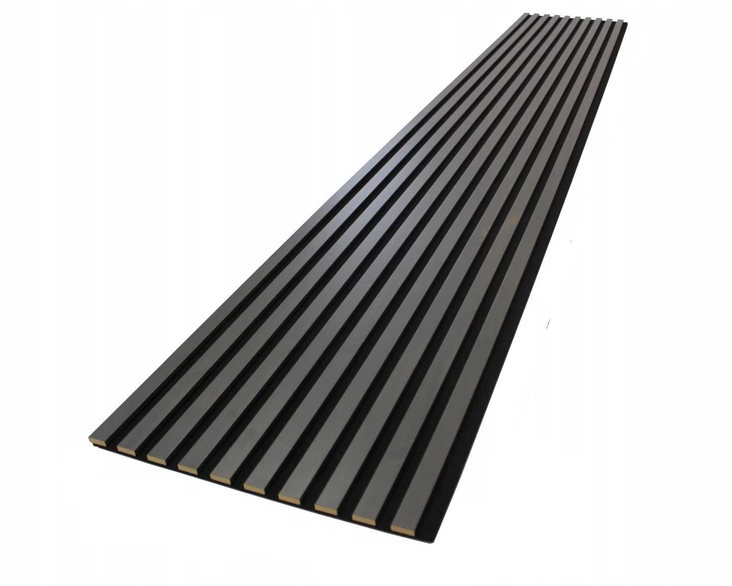 Lamele ścienne na czarnym filcu 275cm x 54cm BLACK WOOD