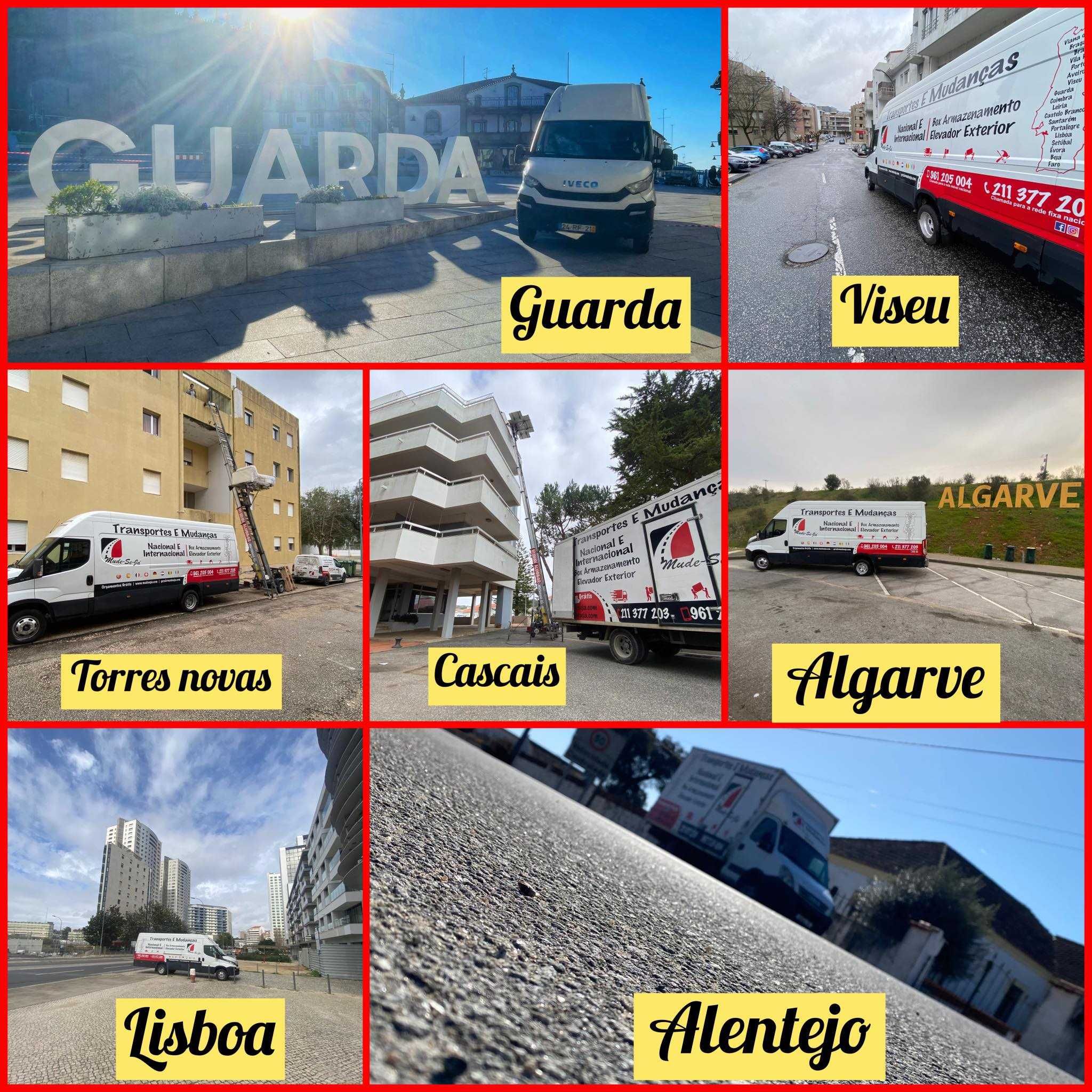 Transportes e Mudanças - Internacionais e Nacionais - Porto - Algarve