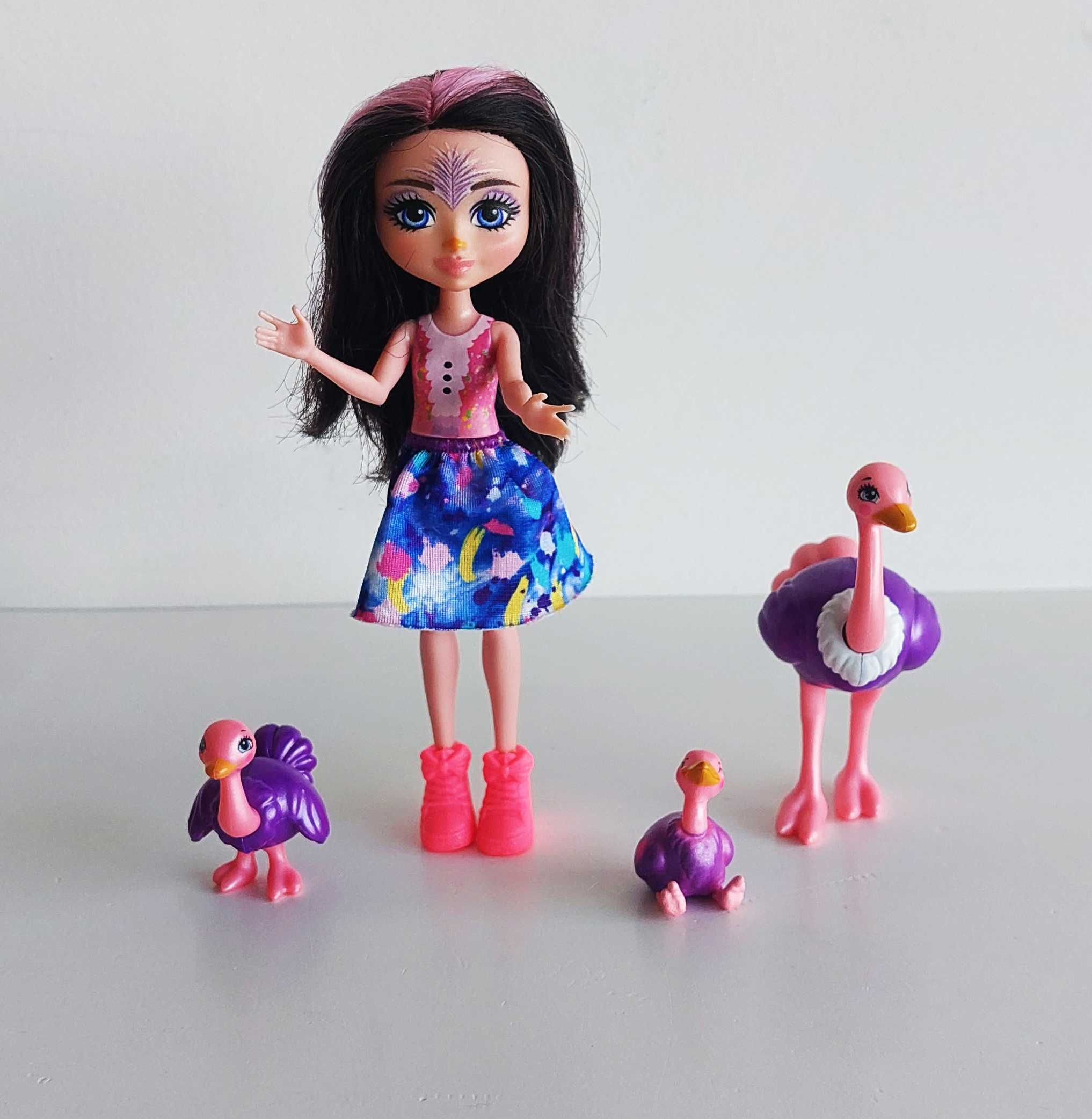 Conjunto boneca Ophelia Ostrich e avestruzes das Enchantimals