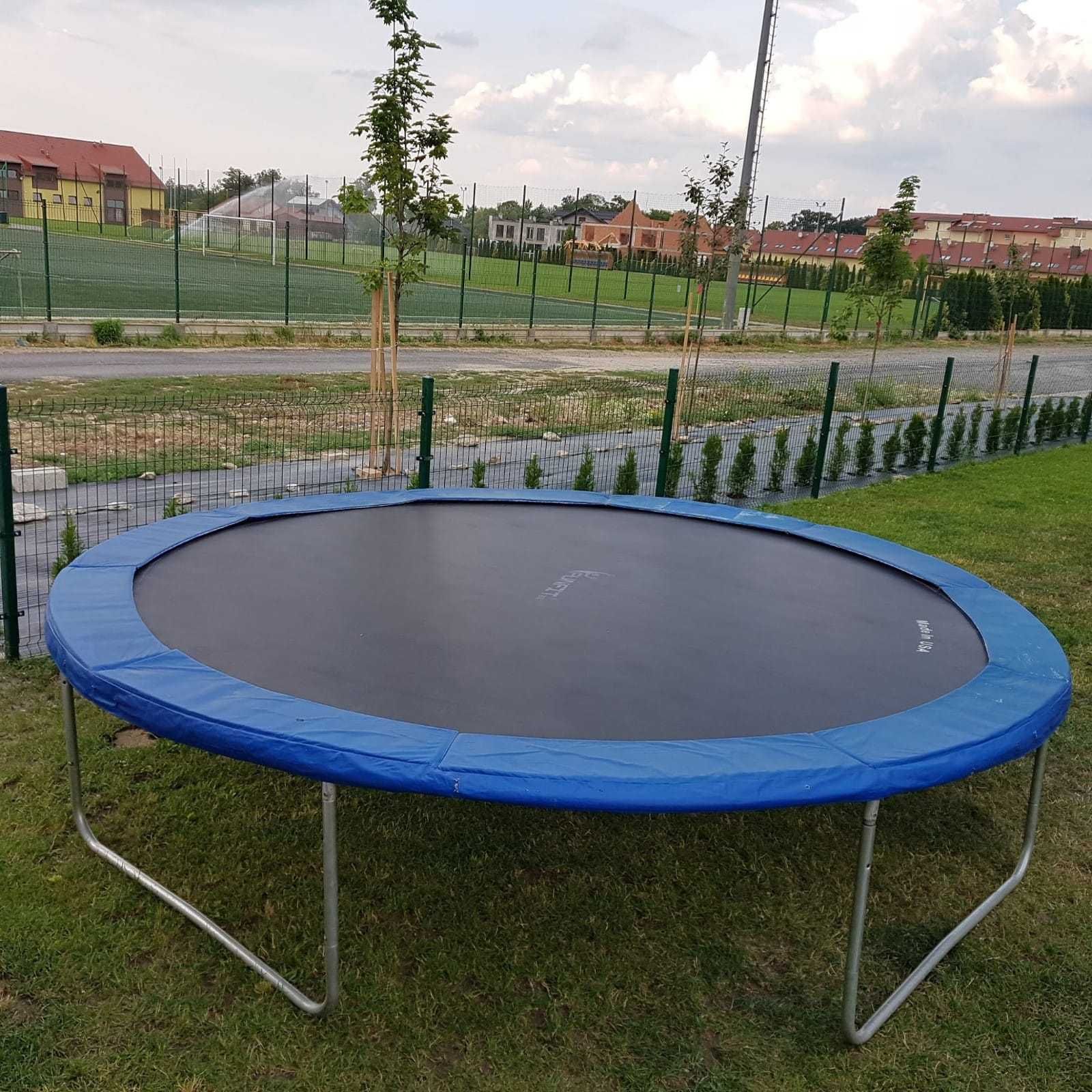 TRAMPOLINA Funfit DUŻA 374 CM z drabinką