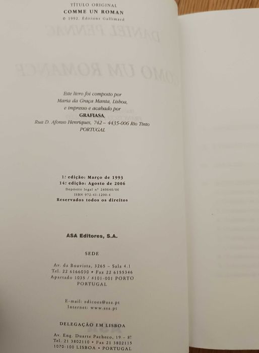 Como Um Romance - Daniel Pennac