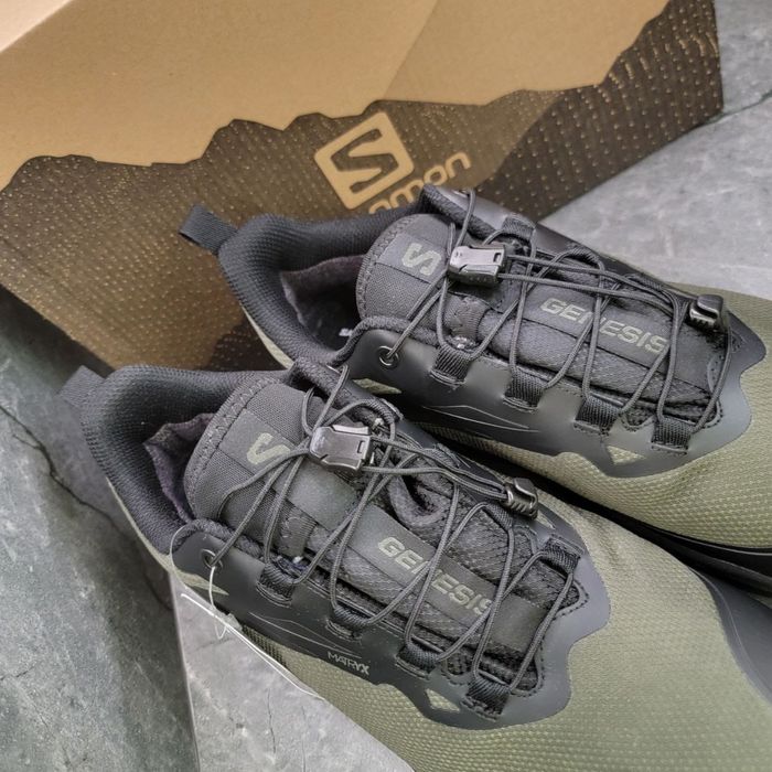 SALE! Чоловіче взуття "ХАКІ" Salomon Genesis GORE-TEX. Саломон 41-46