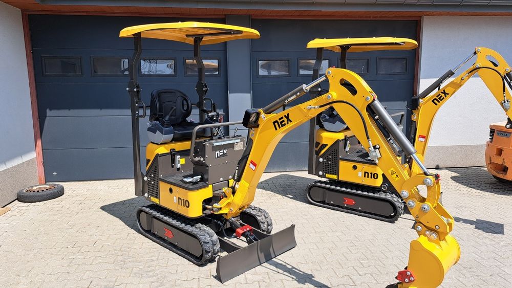 Minikoparka Nex N10 Briggs, 1100kg, Joystick, 2025