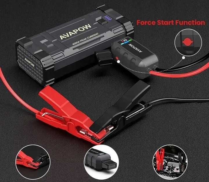 BOOSTER rozruch Jump Starter AVAPOW A58 profesjonalny 4000A MOC