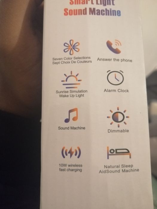 Smart Light Sound Machine – Multifunctional Alarm Clock with Wireless