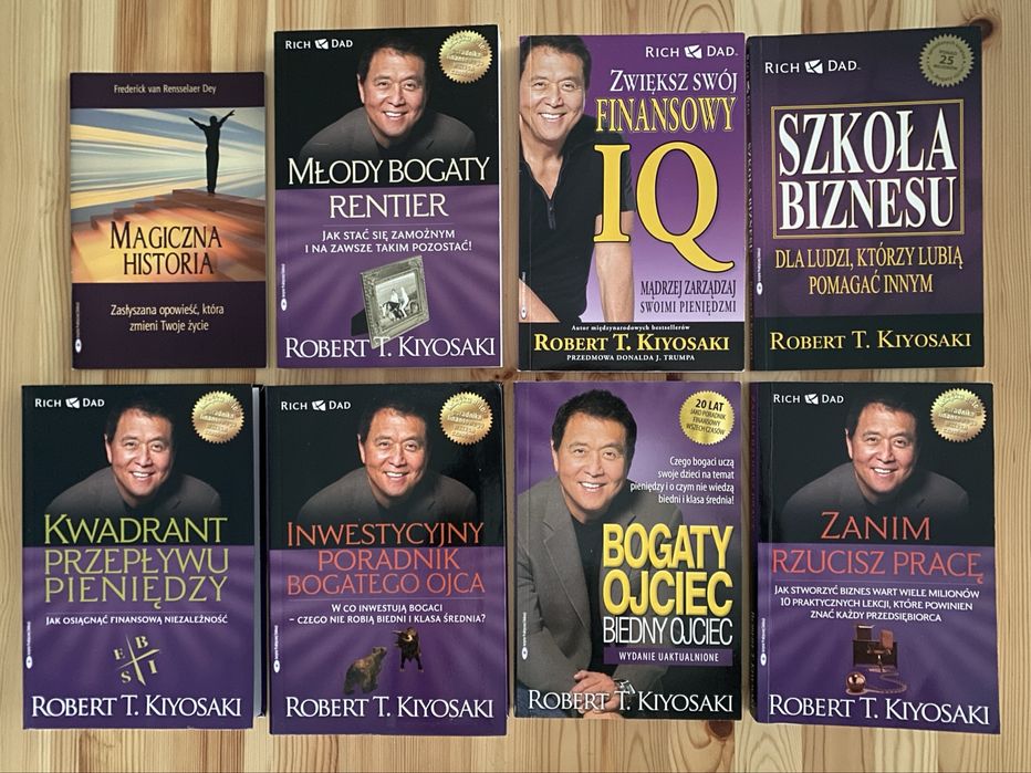 Kolekcja 7 Książek Robert T. KIYOSAKI + bonus