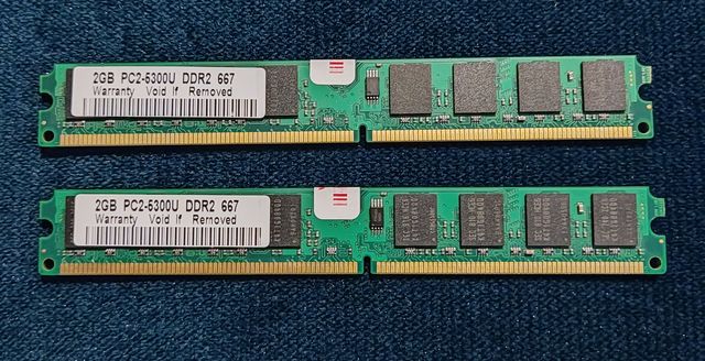 Pamięć DDR2 667 2GBx2 łącznie 4GB