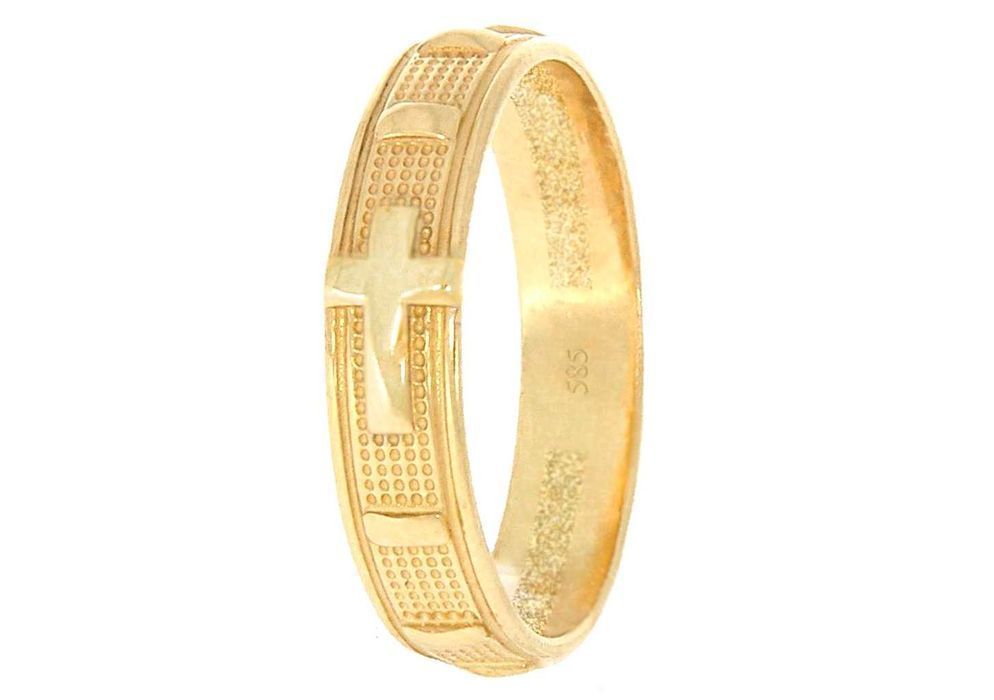 Różaniec złoty obrączka różańcowa na palec złoto pr. 585 ZRP04 r. 13