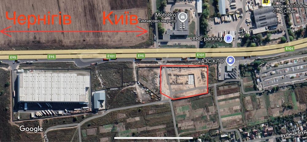 Комерційне виробничо-офісне приміщення,Бровари-фасад окружної