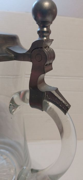 Kufel piwowara grawerowane szkło motyw chmiel 0.5 L