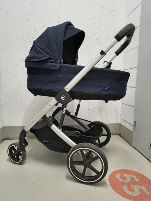 Cybex Balios S LUX 2 w 1 granatowy + gratis kosz mojżesza