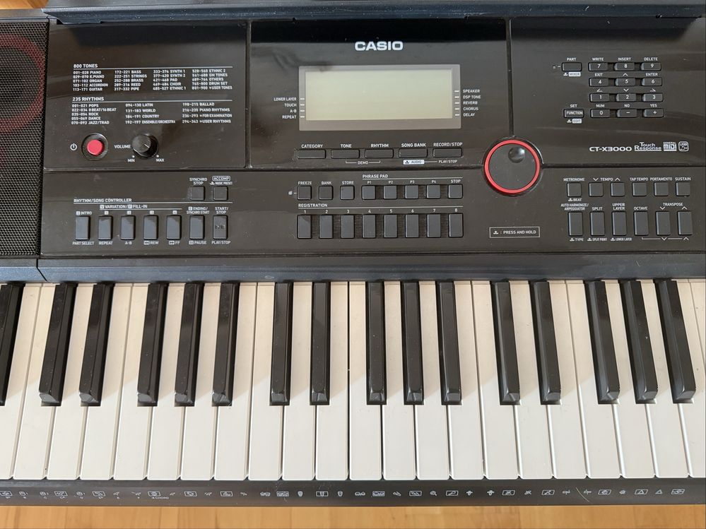 Casio CT-X3000 keyboard organy elektryczne stojak