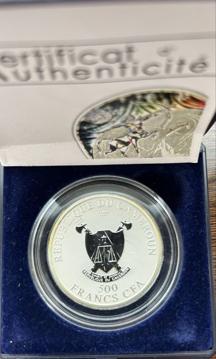 ,,Стрелец,, Камерун Серебро 500 Франков 2010 год