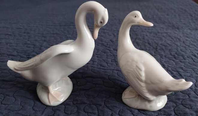 Par de gansos em porcelana LLADRÓ