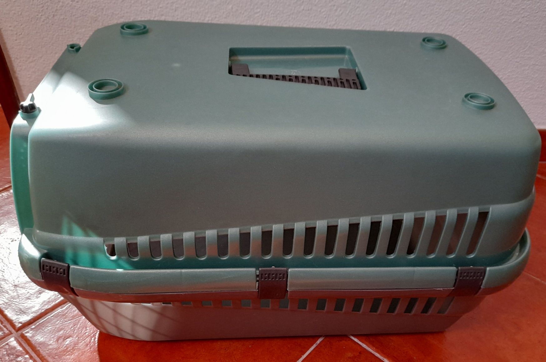 Transportadora de animais verde - Tam 3